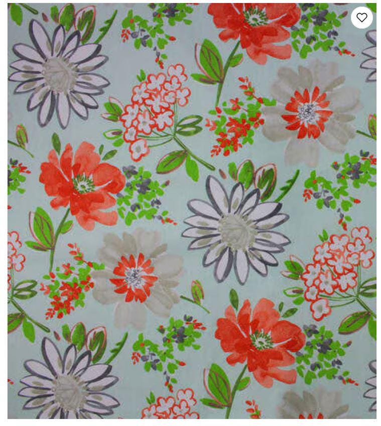 Cotton Canvas Fabric Richloom Mclorelie Sun Floral 44/45" Wide