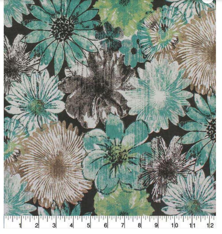 Cotton Canvas Mimsy Linen Floral 44" Wide Richloom