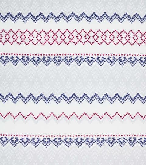 Fleece Fabric 1.5yd Sew Lush Fair Isle Knit Precut