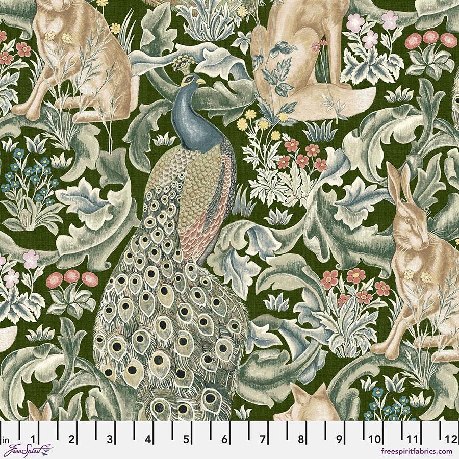 Quilting Cotton The Oxford Holiday Collection Forest Wooded William Morris