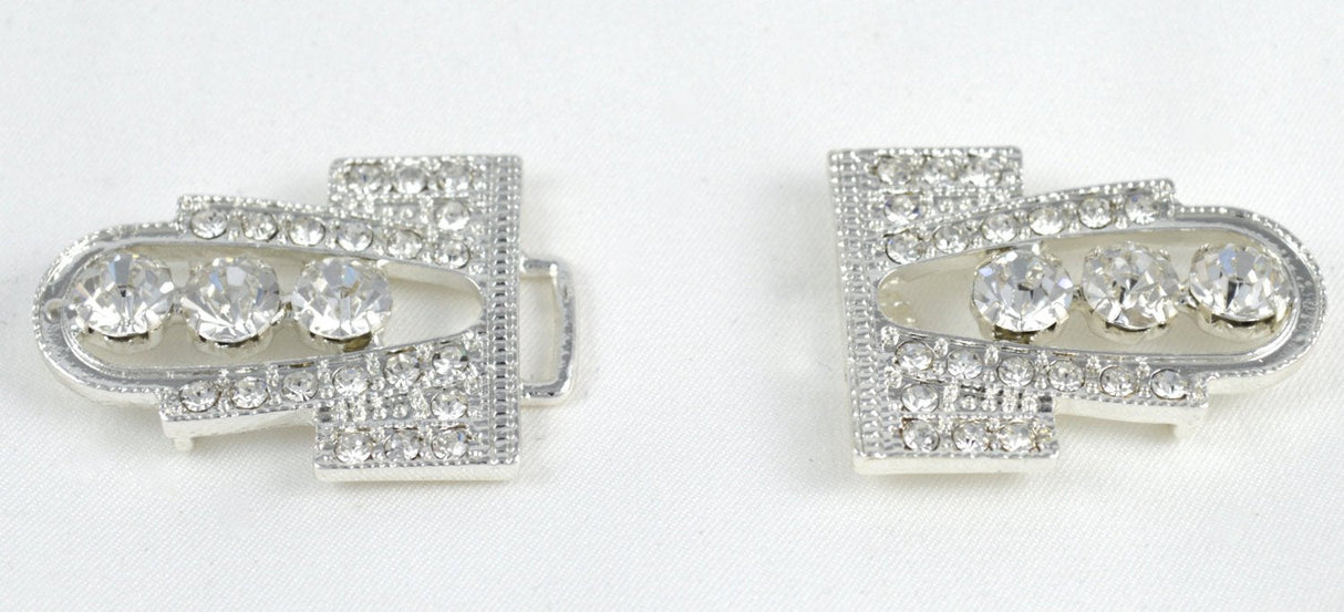 Rhinestone Clasp Buckle Gold Silver