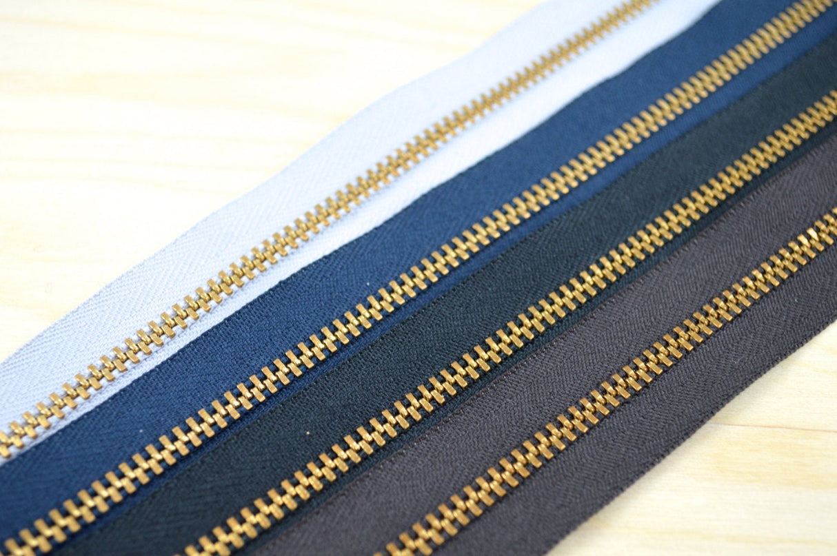 Metal Zipper Gold 9 Inch YKK
