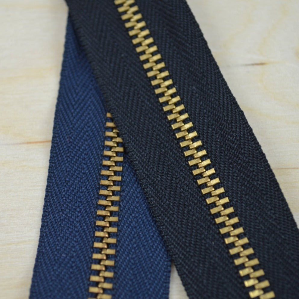 Metal Zipper 7 Inch Gold YKK