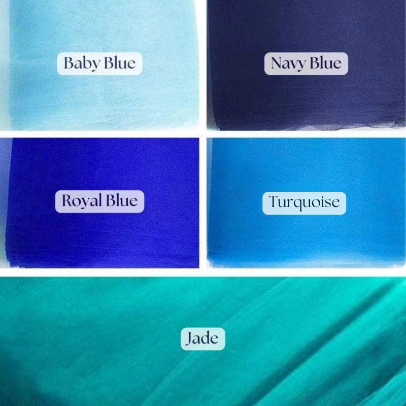 Tulle Fabric Bolt - Sheer Lightweight Tulle Fabric, 54" Width, 40 Yards