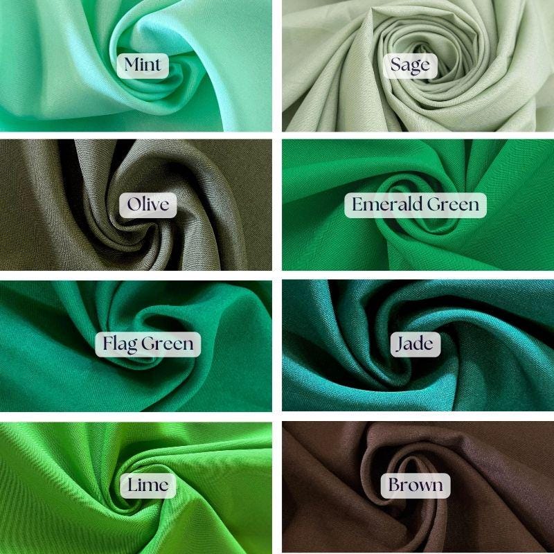 Poly Poplin Polyester Fabric - Wrinkle-Resistant, 60" Width