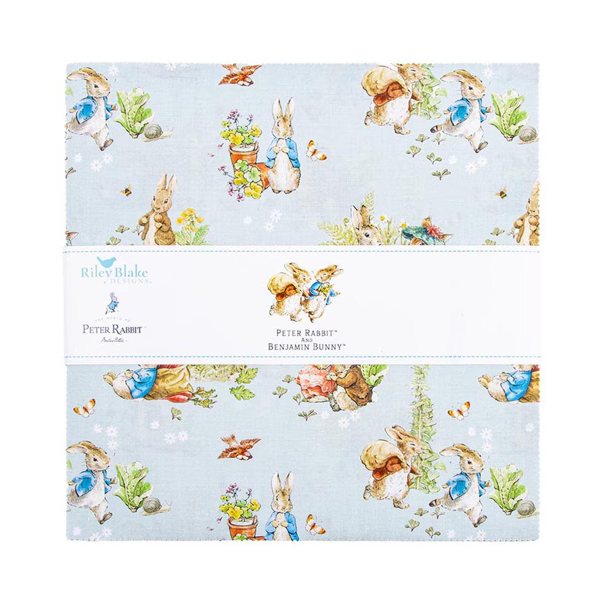10" Stacker Peter Rabbit™ and Benjamin Bunny™ Riley Blake Floral Pre-Cut