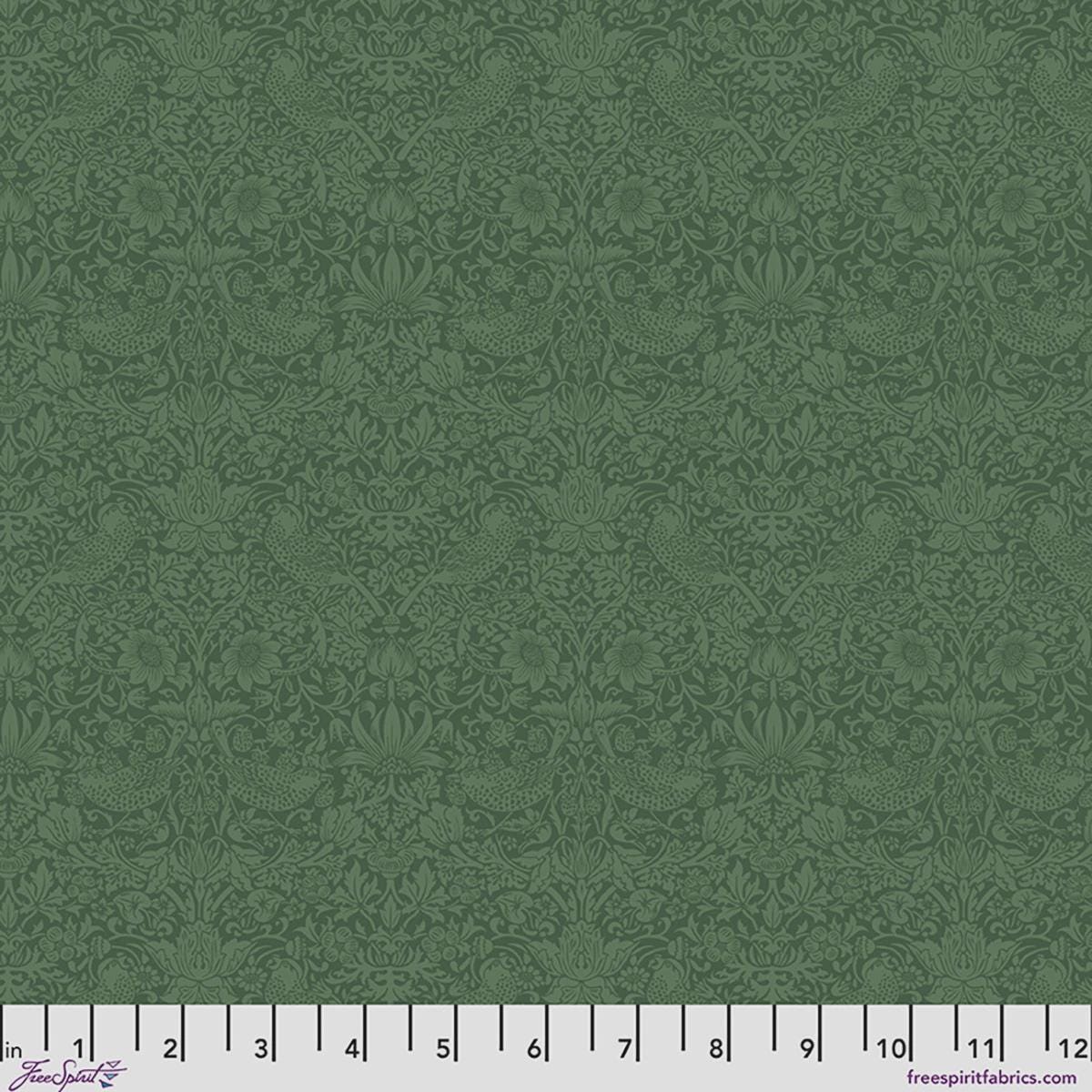 Quilting Cotton Original Morris Tonal Strawberry Thief Trellis Palette