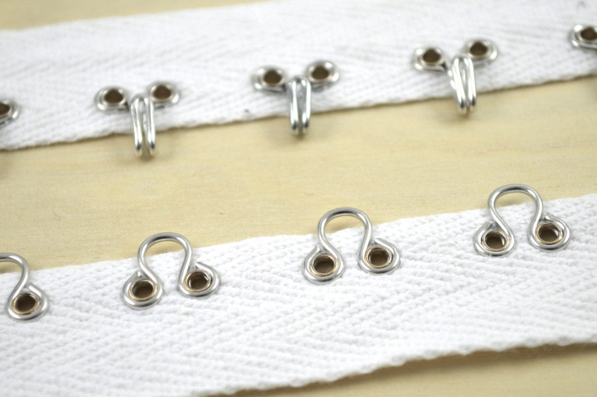 Hook and Eye Twill Tape 7/8" Heavy Duty