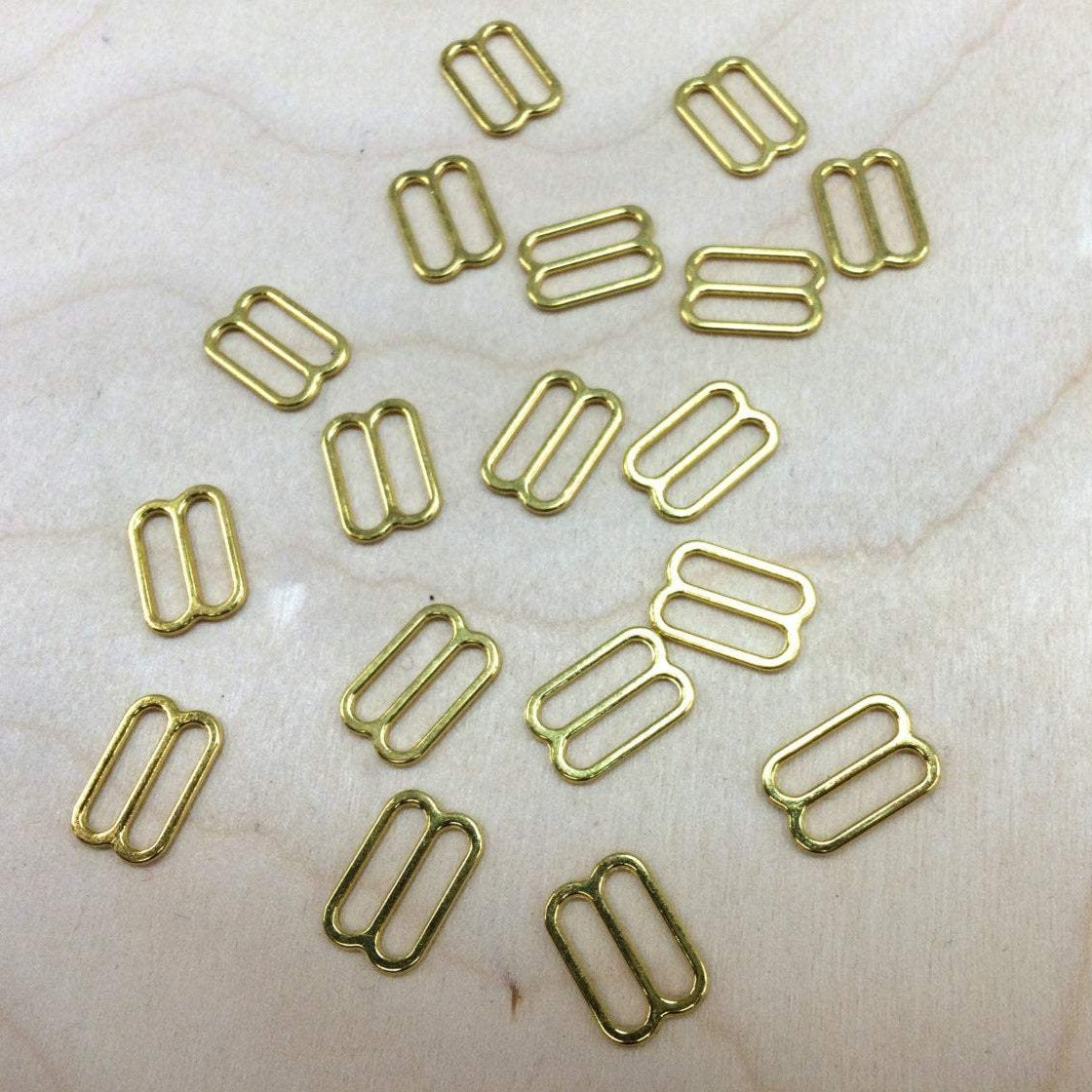 Strap Adjuster Slider Gold 1/2 Inch