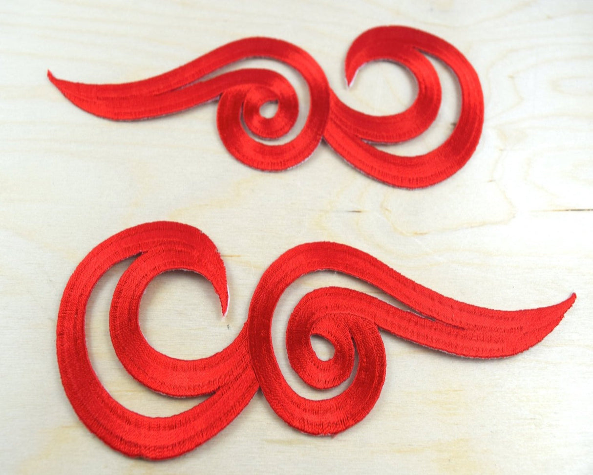 Iron-On Applique Pair Symmetrical Shape