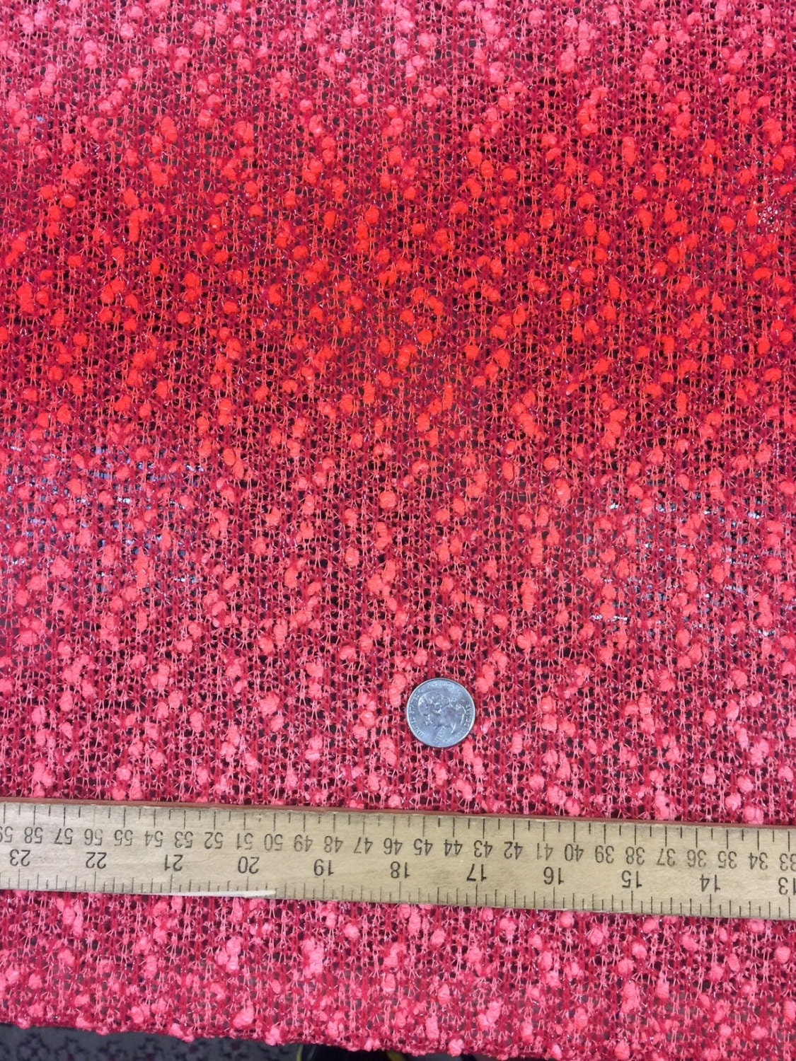 Embroidery Lace Crocheted Coral Fabric