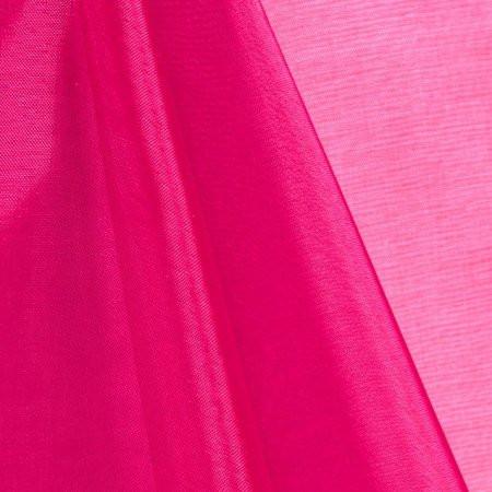 Fuchsia Mirror Crystal Organza Fabric