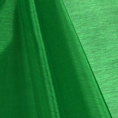 Kelly Green Mirror Crystal Organza Fabric