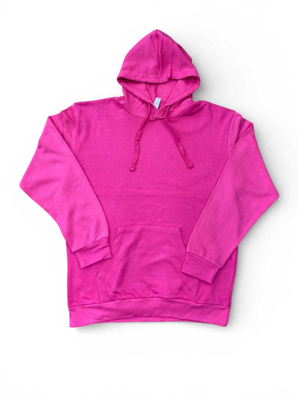 Lucky Blessed Life 401 Cotton Polyester Hoodie Fabric - Hot Pink, Unisex Sponge Fleece, 250 GSM (1 Piece)