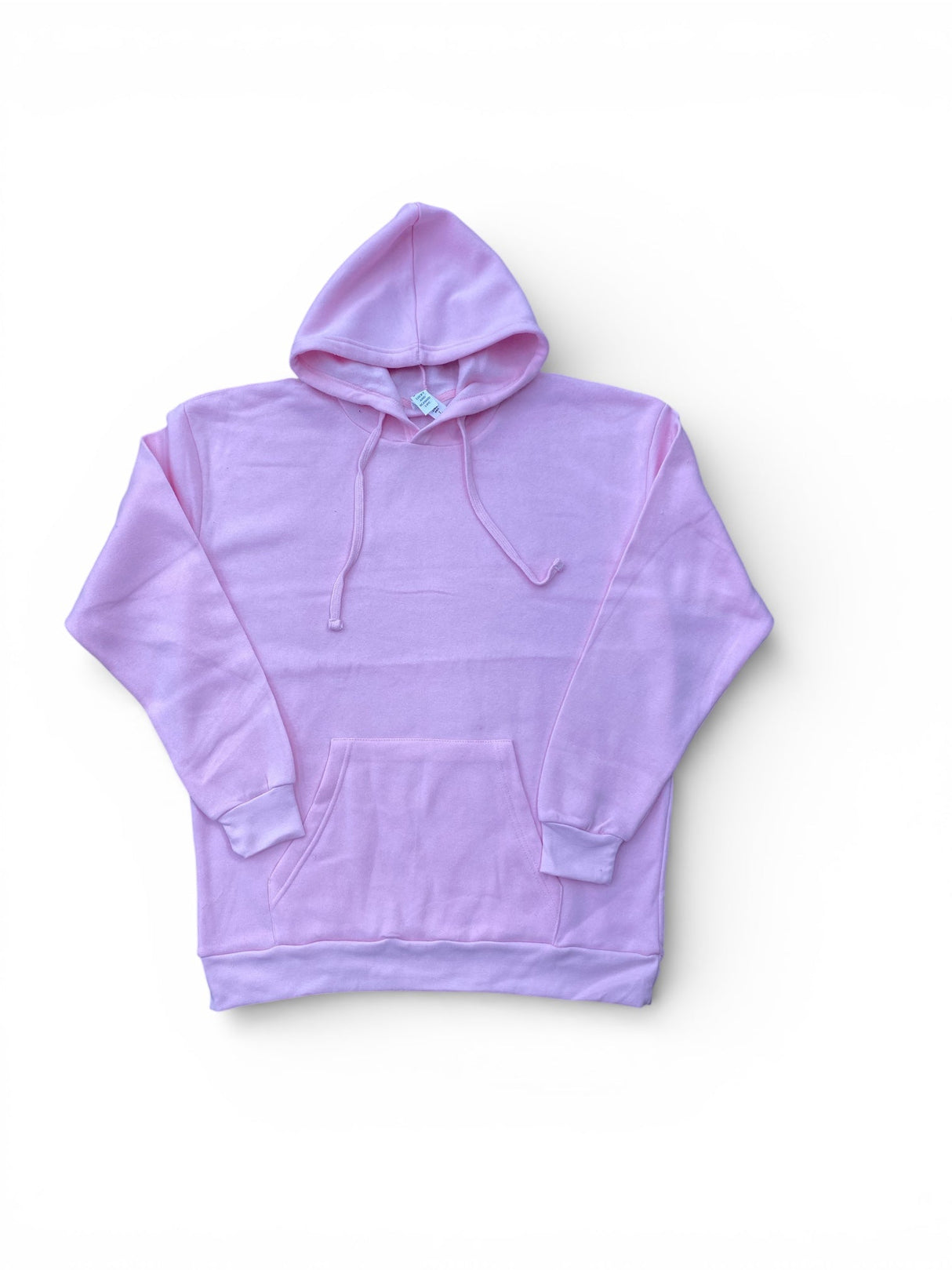 Lucky Blessed Life 401 Cotton Polyester Hoodie Fabric - Light Pink, Unisex Sponge Fleece, 250 GSM (1 Unit)