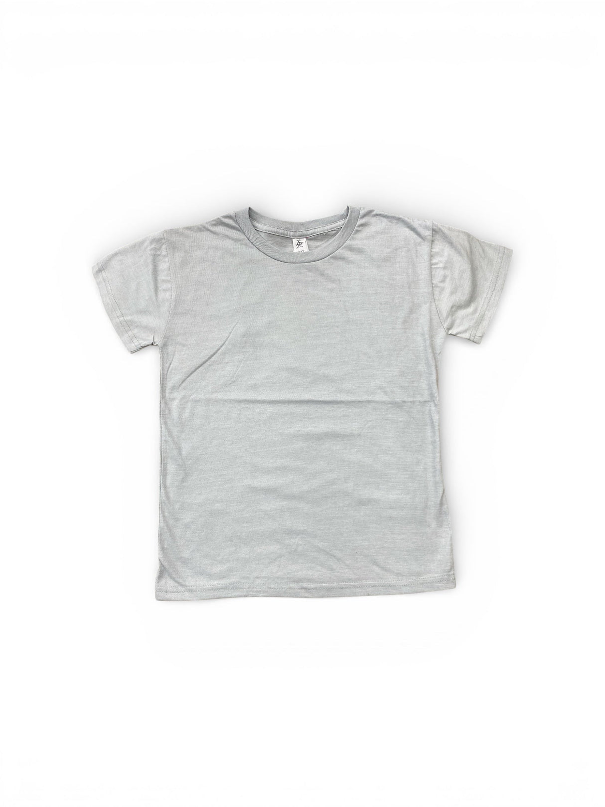 Lucky & Blessed Life 1322 Polyester Cotton Fabric - Heather Smoke, Youth Short Sleeve Tee (1 Unit)