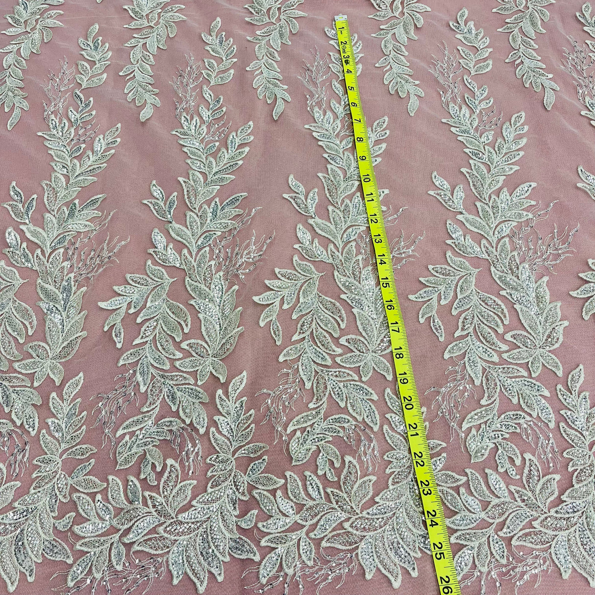 Beaded Embroidered Lace Mesh