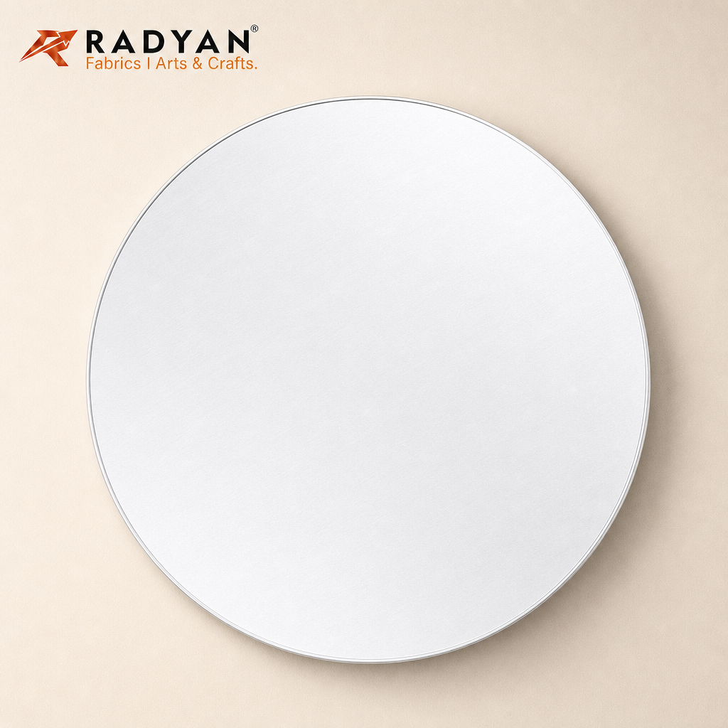 RADYAN 3mm Thick Round Cake Drum Board, Premium High-Density Hard Cardboard Cake Base for Tiered Cake Display