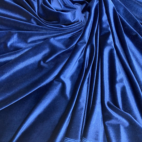 1 Yard Red Stretch Velvet Fabric Soft Plush Luxurious Material for Apparel and Costumes 60 Inch Width