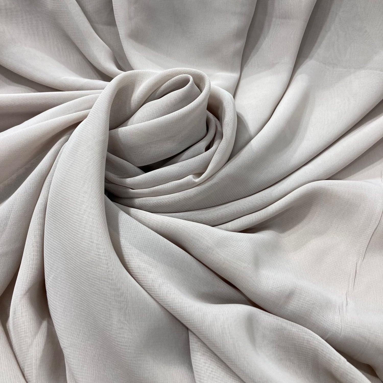 1 Yard Lightweight Sheer Chiffon Fabric Rose Powder, 60" Wide, Ideal for Bridal & Formal Dresses