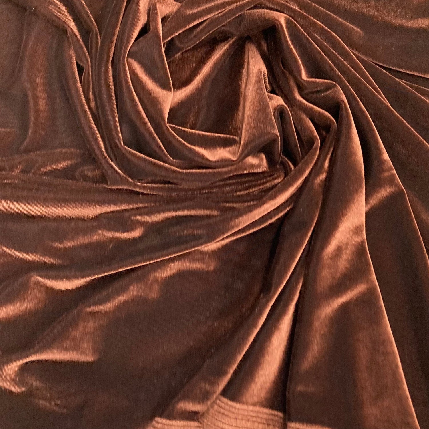 1 Yard Red Stretch Velvet Fabric Soft Plush Luxurious Material for Apparel and Costumes 60 Inch Width