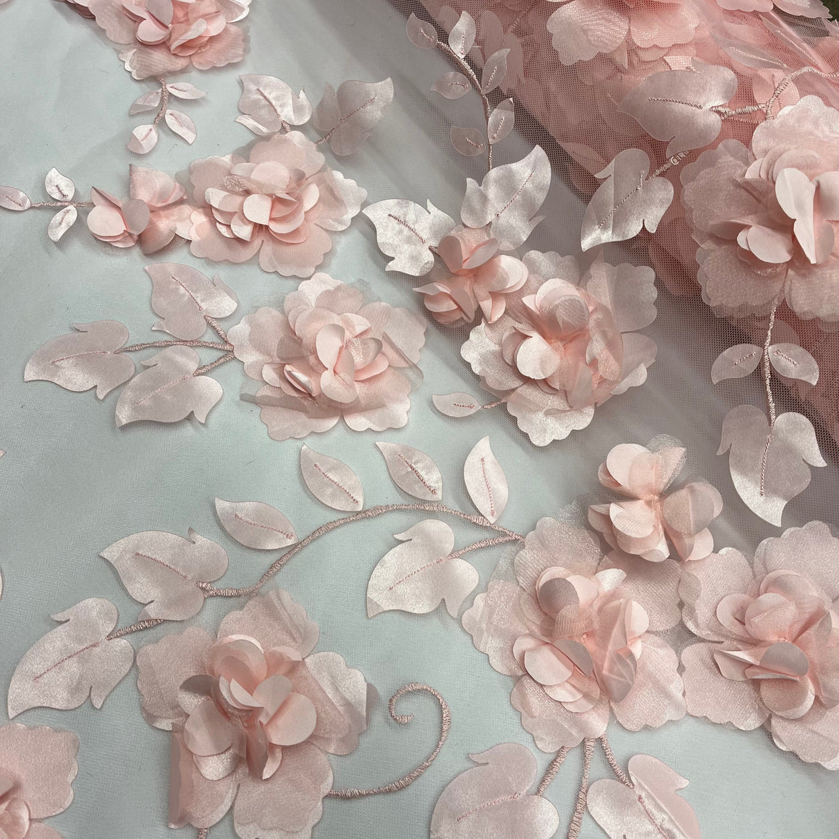 3D Floral Lace Fabric 60" Wide