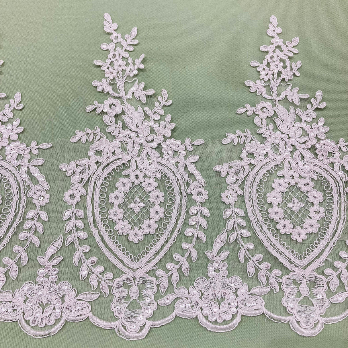 Beaded Corded Lace Trimming