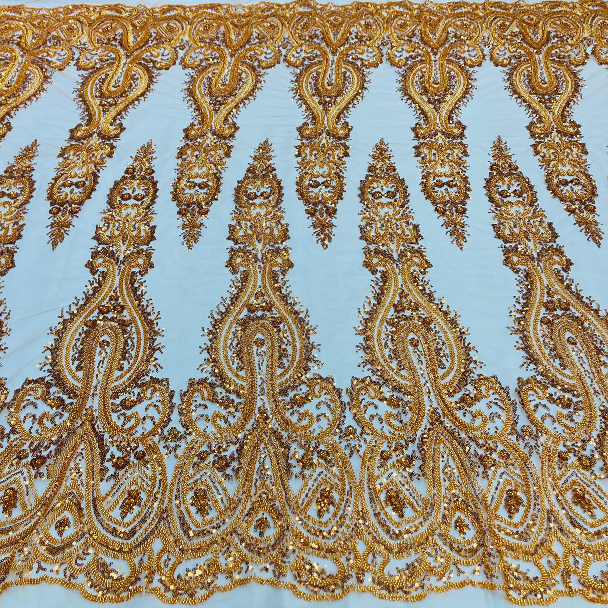 Beaded Embroidered Lace Mesh