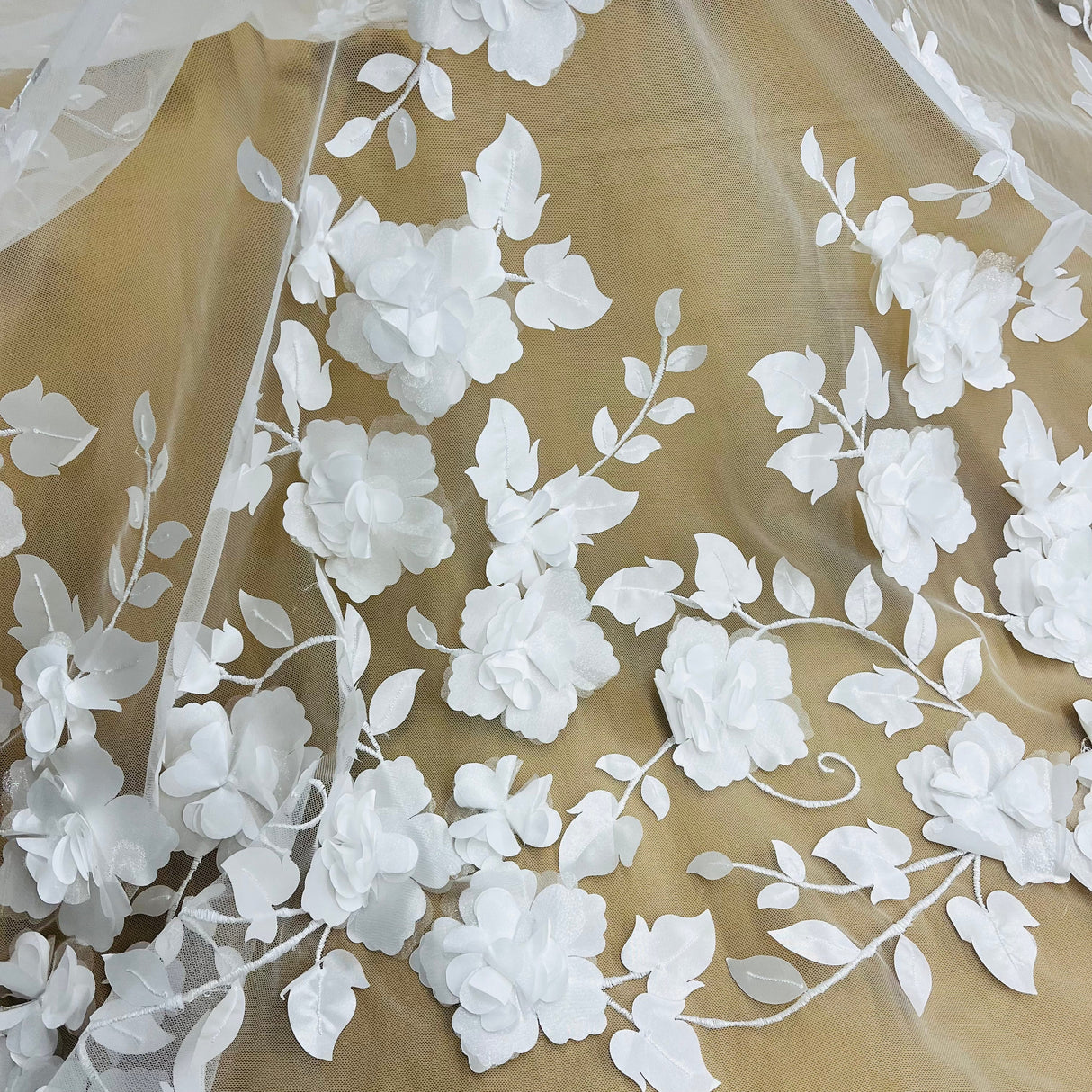 3D Floral Lace Fabric 60" Wide