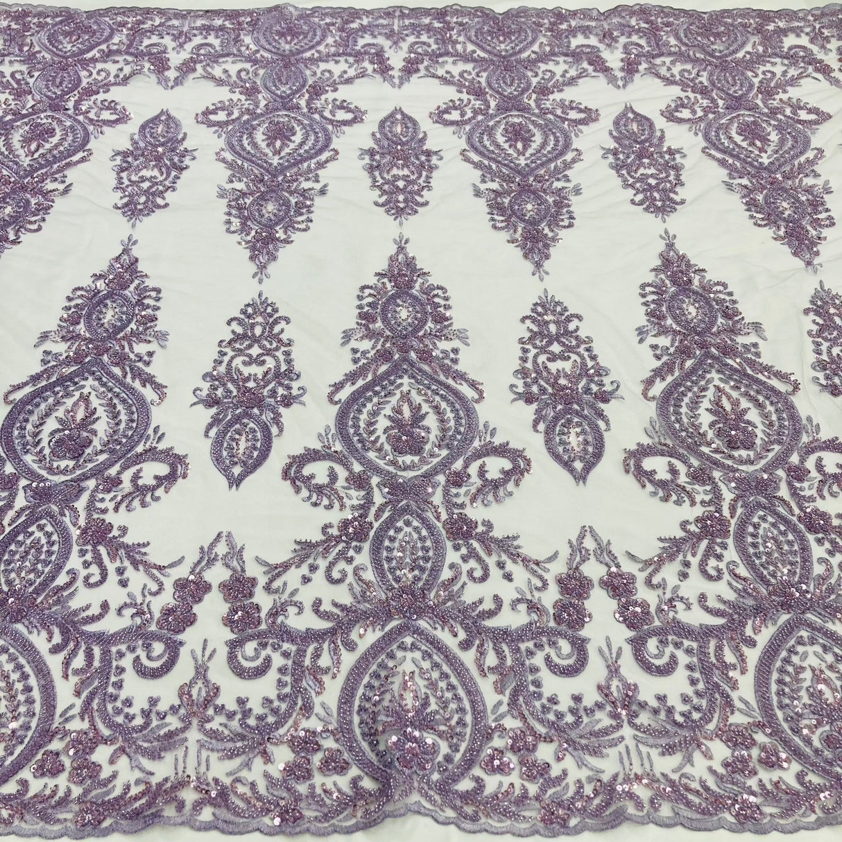 Beaded Lace Fabric Embroidered Mesh