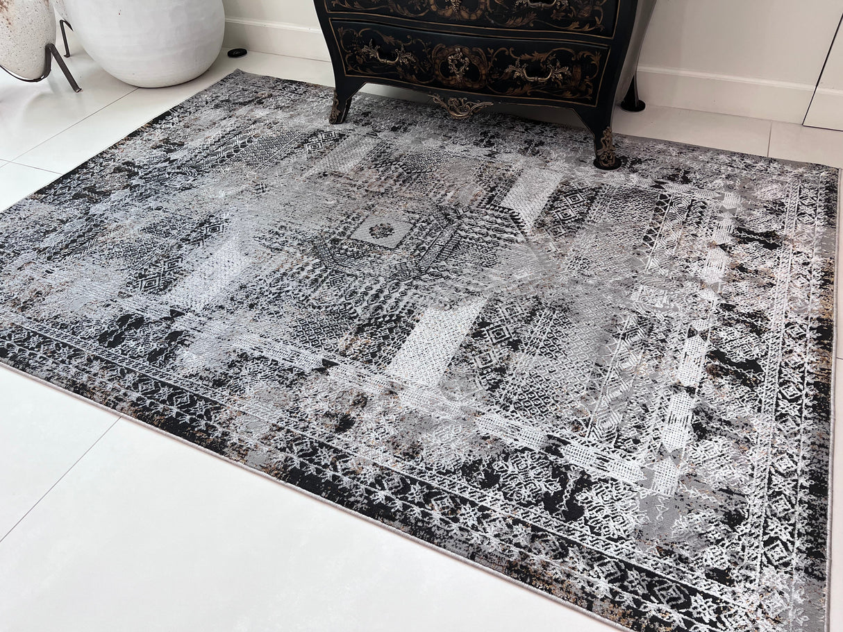 Chromatic Elegance Polypropylene Polyester Area Rug - Shifting Hues Flat Weave, 5' 4" X 7' 8", 8' X 11" (1 Piece)