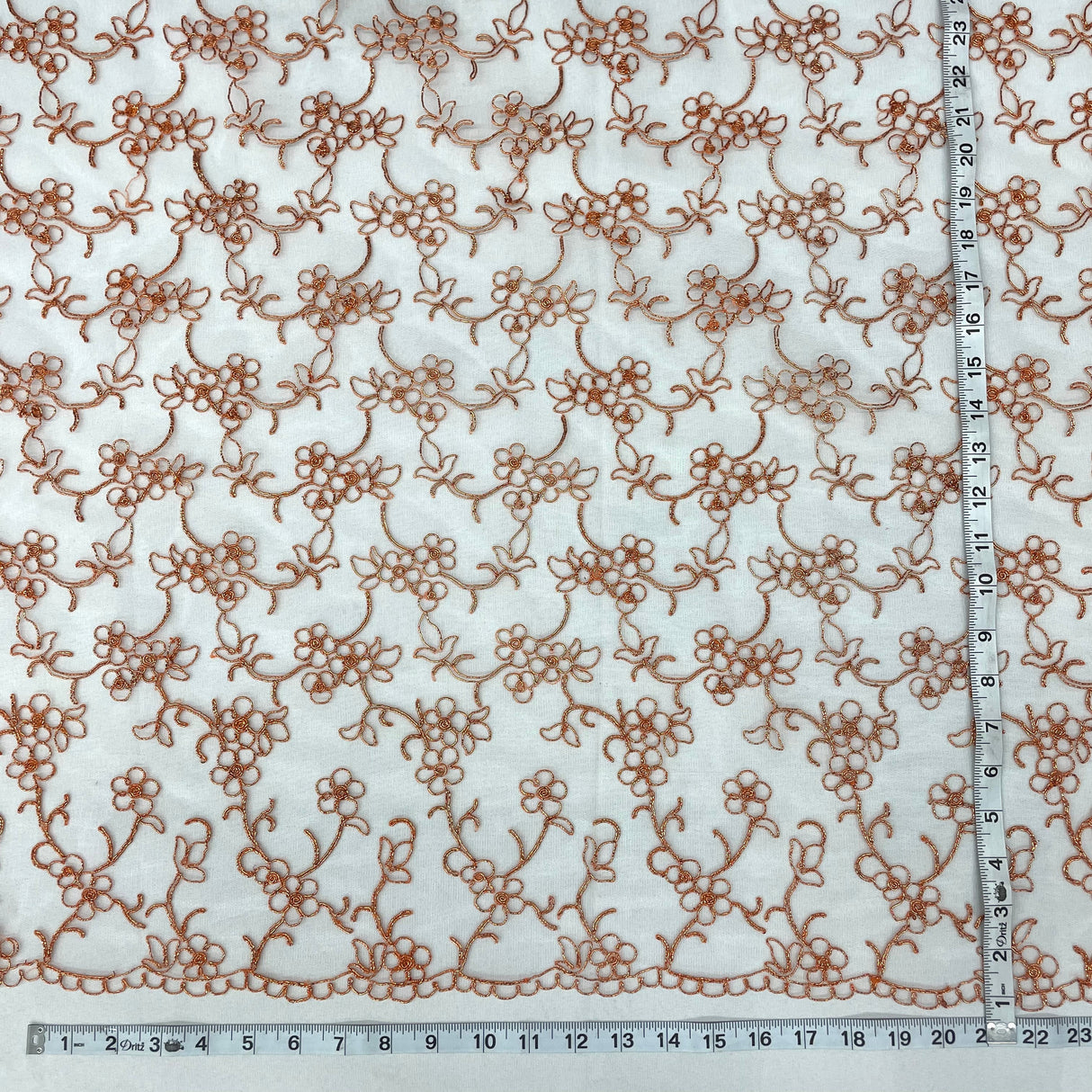 Corded Bridal Lace Fabric 54" Polyester Net Mesh