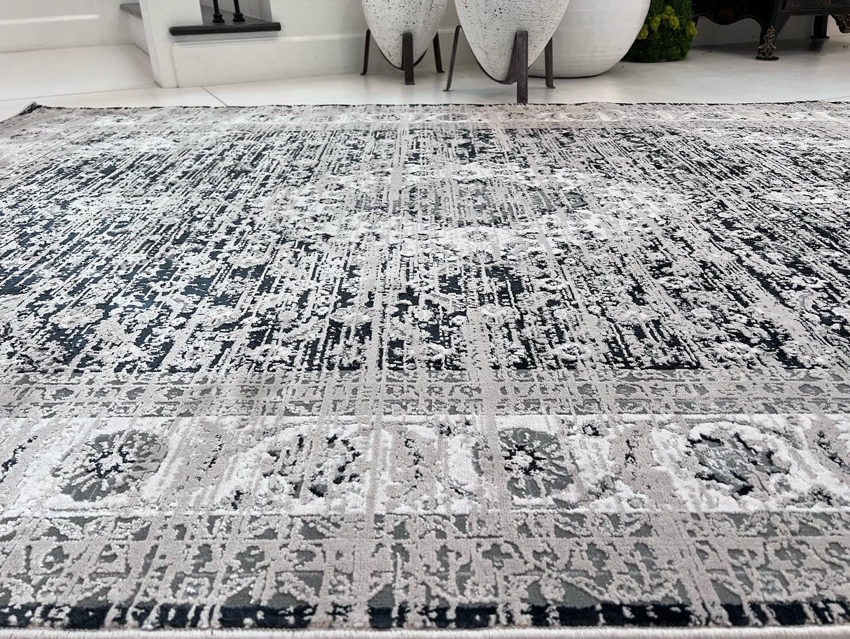 Color-Shift Foldable Flat Weave Area Rug - Polypropylene Polyester Fabric - Shifting Hues Design, Indoor Outdoor, KAVA5503, 7'9" X 10'2" (1 Rug)