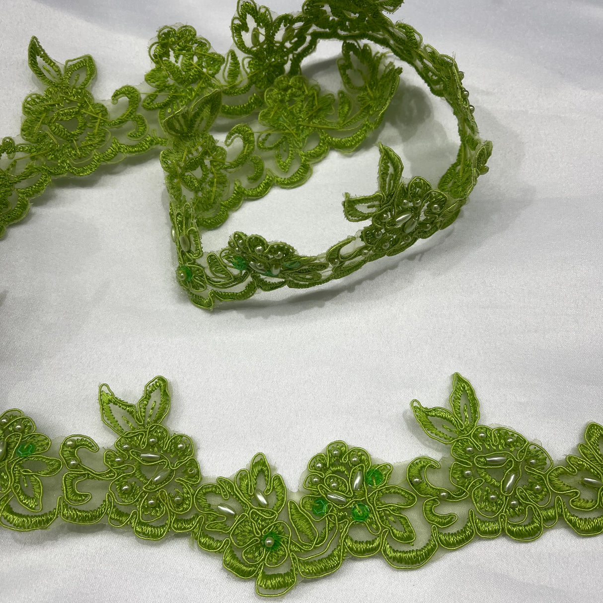 Embroidered Organza Lace Trim