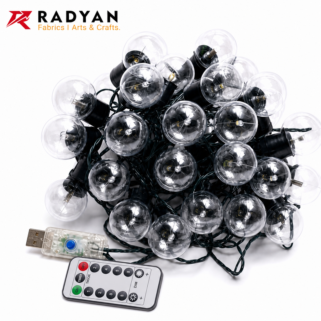 25 LED String Lights Warm White USB Christmas Decor