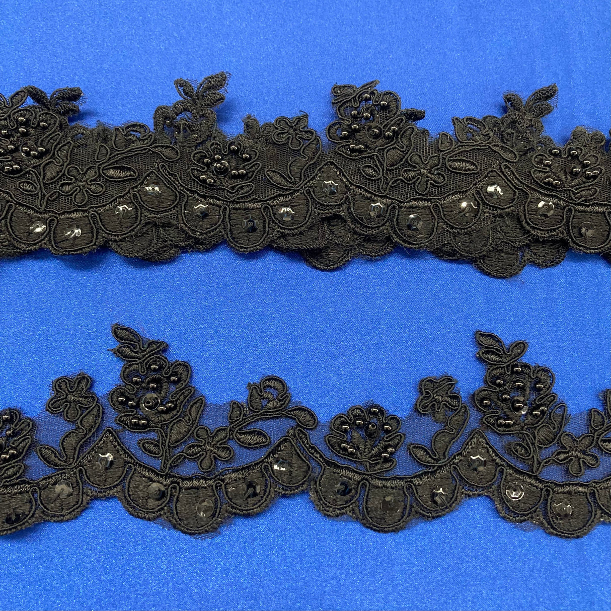 Beaded Floral Lace Trimming
