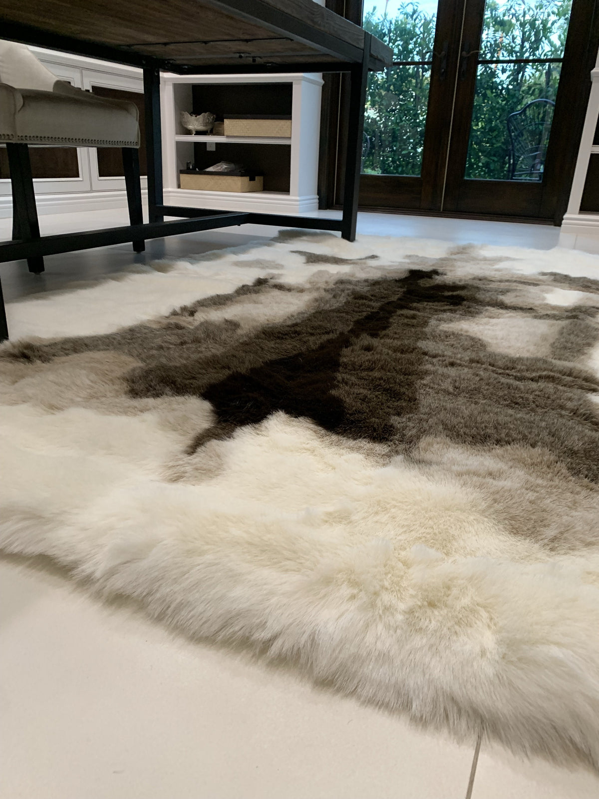 Animal Print Faux Fur Area Rug/Bed Cover Collection for Modern Spaces