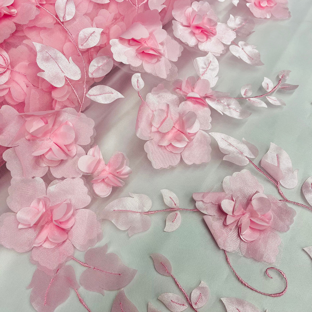 3D Floral Lace Fabric 60" Wide