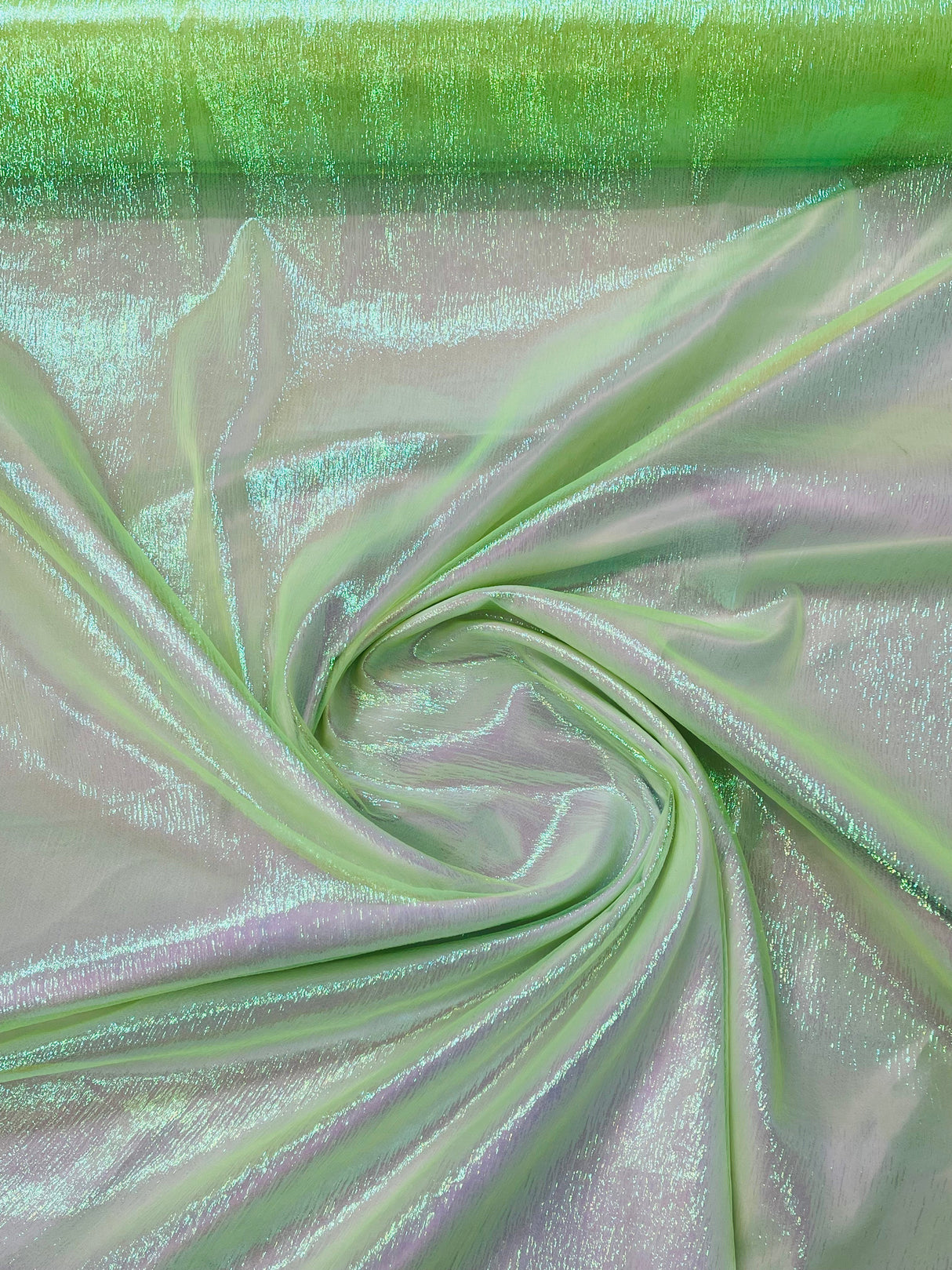 Crush Iridescent Organza Nylon Acrylic Fabric - Iridescent, 44/45" Width (1 Yard)