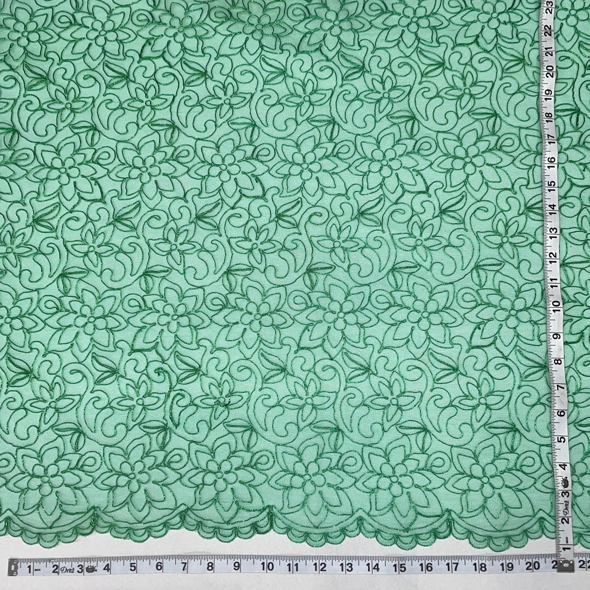 Corded Bridal Lace Fabric 54" Polyester Net Mesh