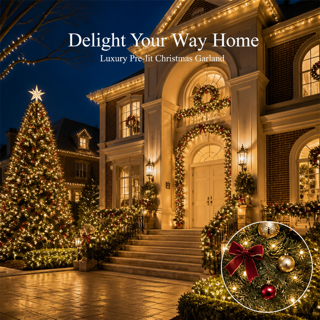 200 LED Solar String Lights Black Wire Outdoor Holiday Lighting