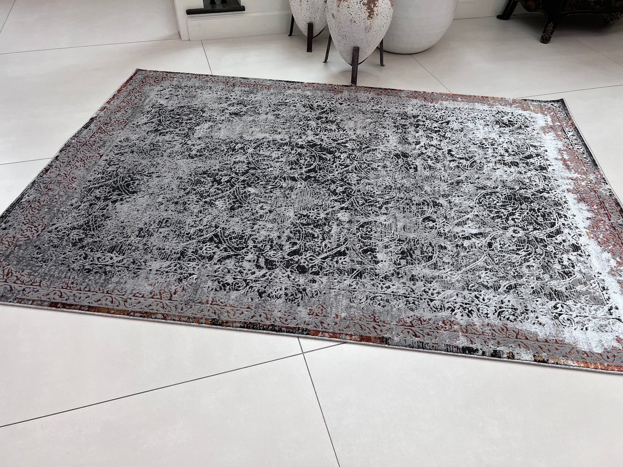 DEV311 Area Rug Fabric - Color-Shifting Flat Weave, Multicolor, Foldable, 5' 4" X 7' 8", 8' X 11", 10' X 13" (1 Unit)