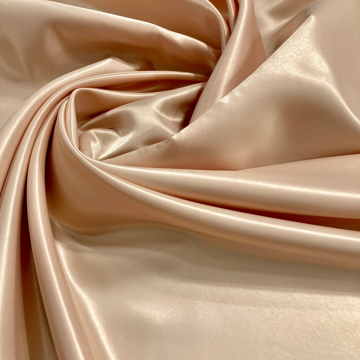 1 Yard Satin Bridal Fabric Black 60" 100 Percent Polyester