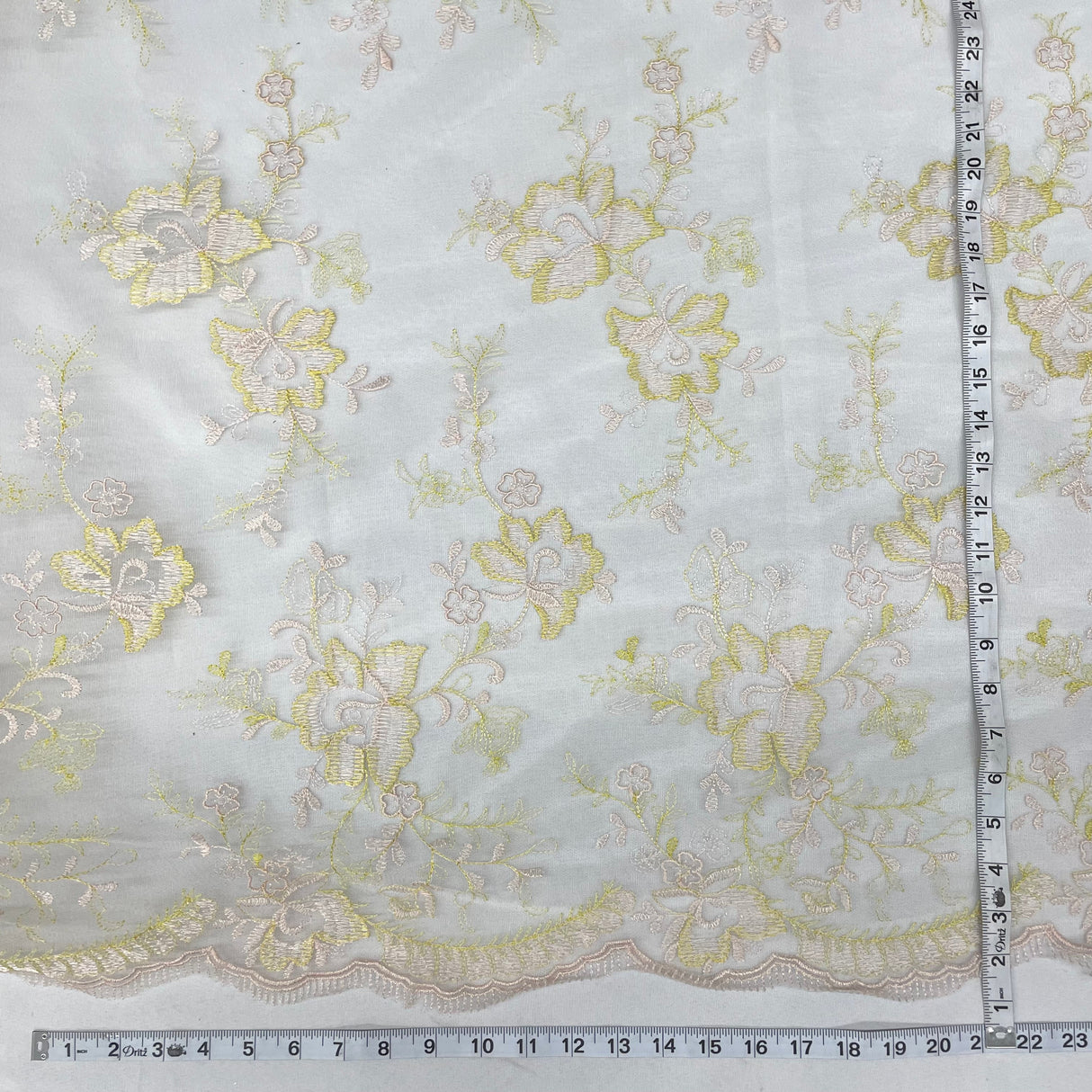 Embroidered Lace Mesh Floral