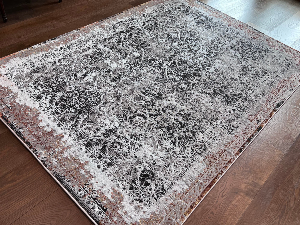 Chromatic Elegance Foldable Flat Weave Area Rug with Shifting Hues