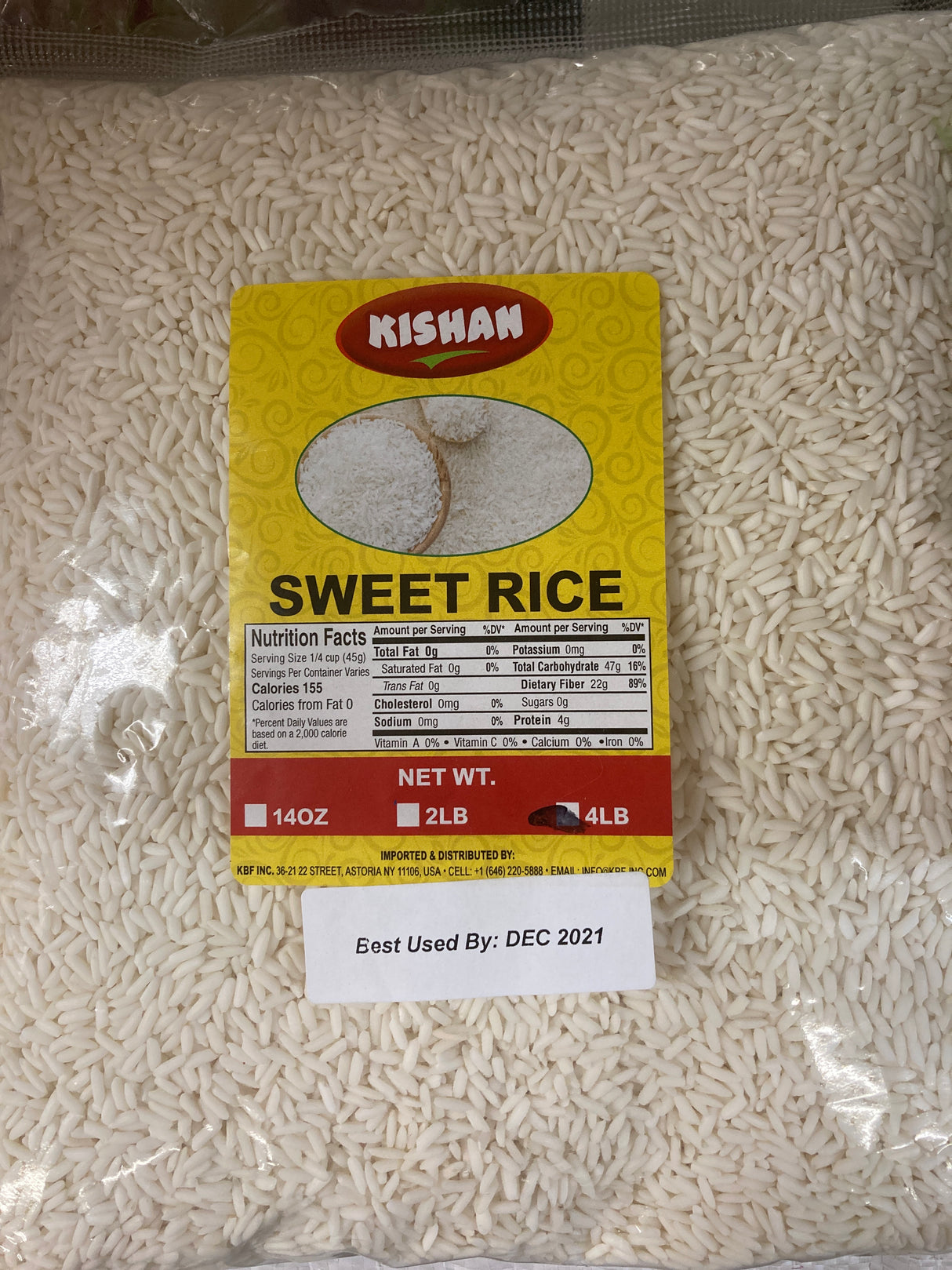 KISHAN SWEET RICE 4LB