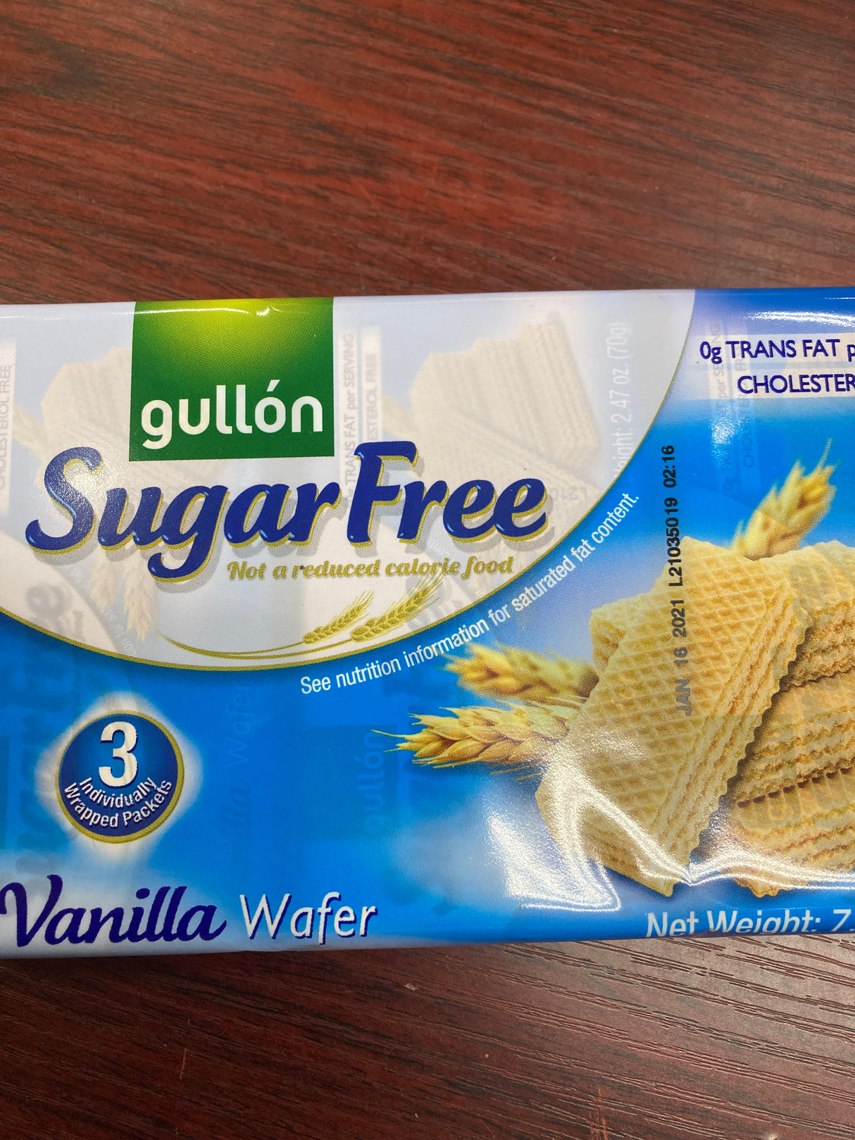 Gullon SugarFree Vanilla Wafers 210G