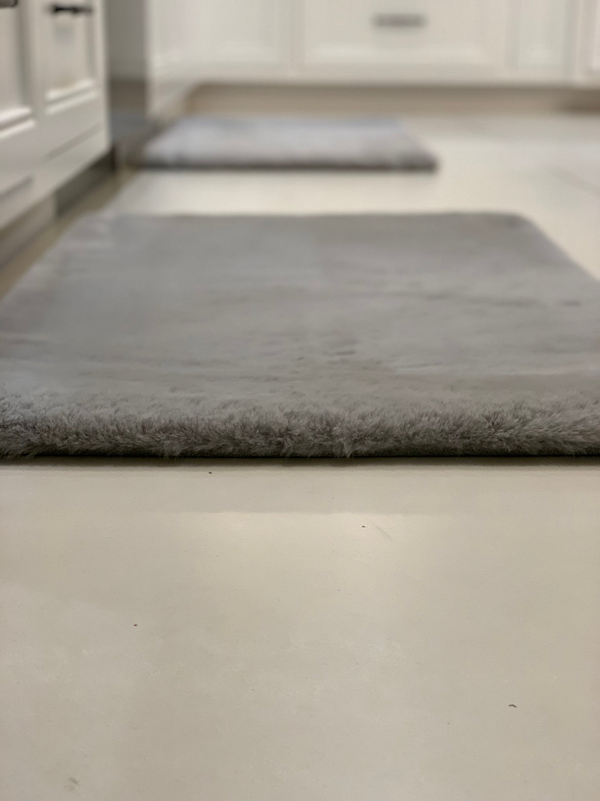 Faux Fur Rug Fabric - Charcoal Gray, 2' X 3' (1 Piece)