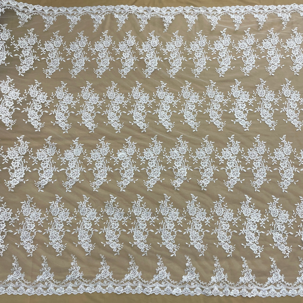 Corded Bridal Lace Fabric 54" Wide