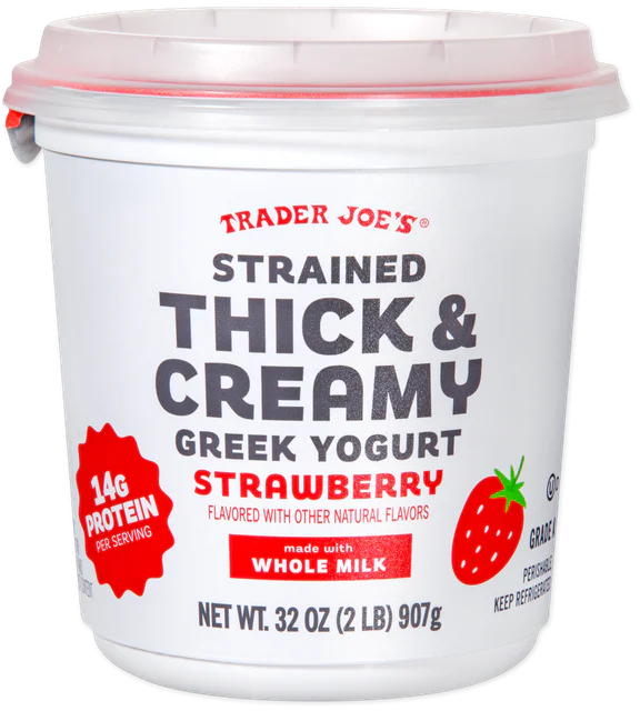Strawberry Greek Yogurt Thick & Creamy High Protein Yogurt 32 Oz